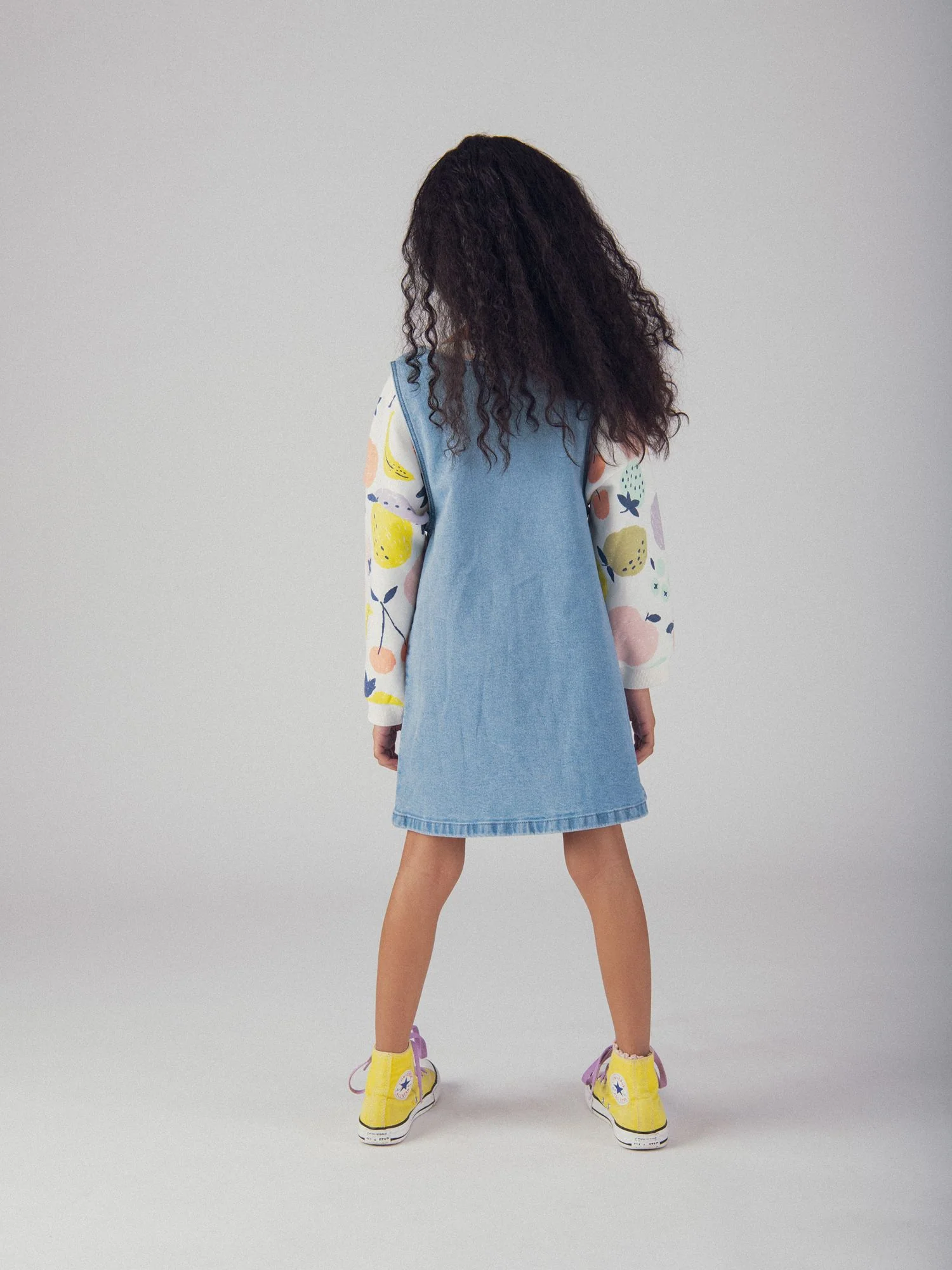 Abito in Denim con Bottoni per Ragazze - Image 3