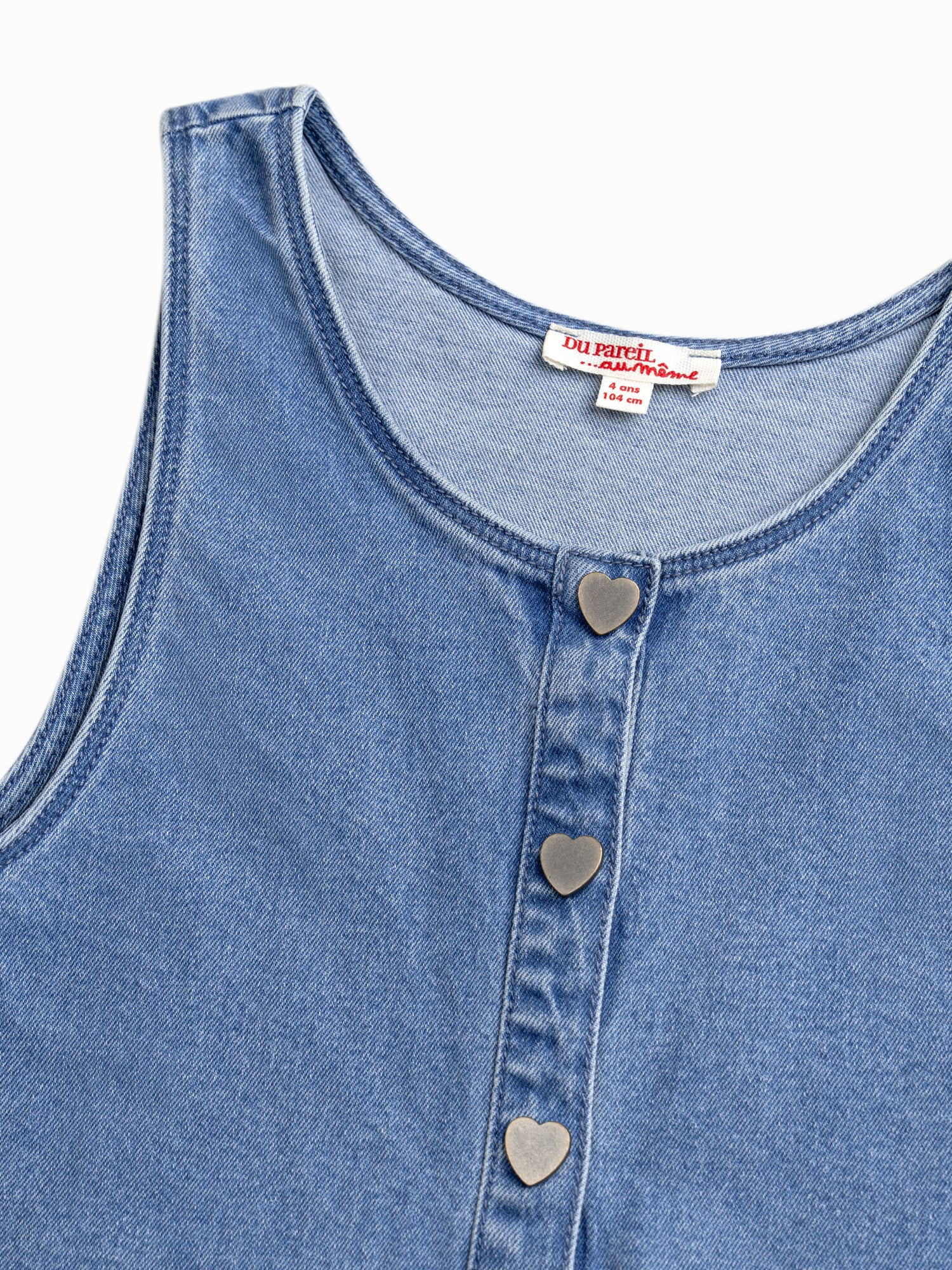 Abito in Denim con Bottoni per Ragazze - Image 5