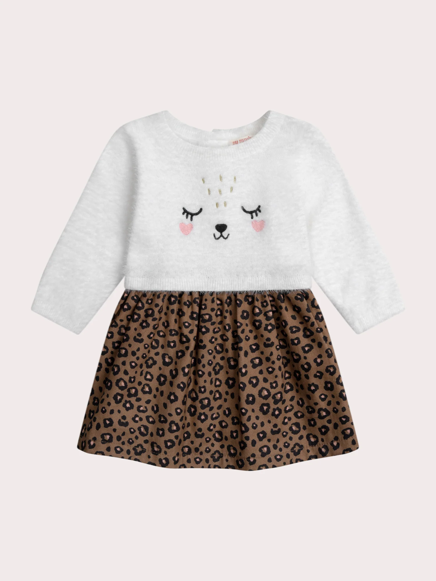 Abito leopardato per bambina