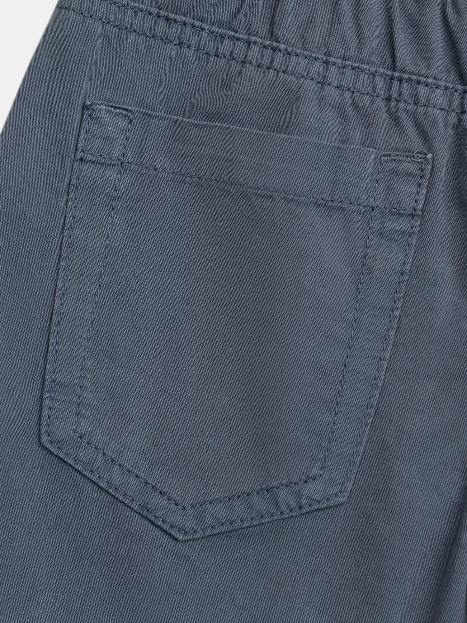 Bermuda blu con tasche frontali e posteriori per ragazzi - Image 3