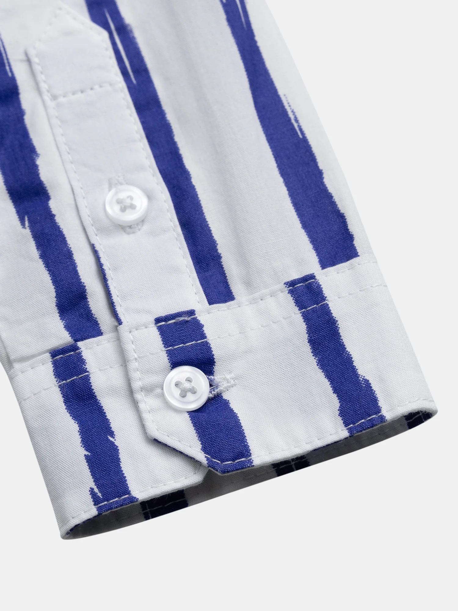 Camicia a strisce blu e bianche per ragazzi - Image 4