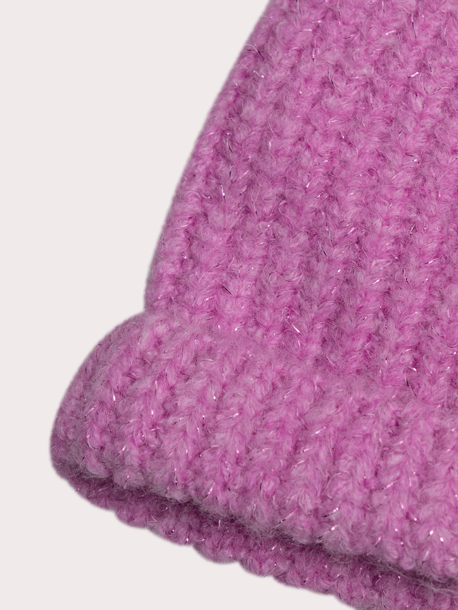 Cappello viola con glitter per bambina - Image 3