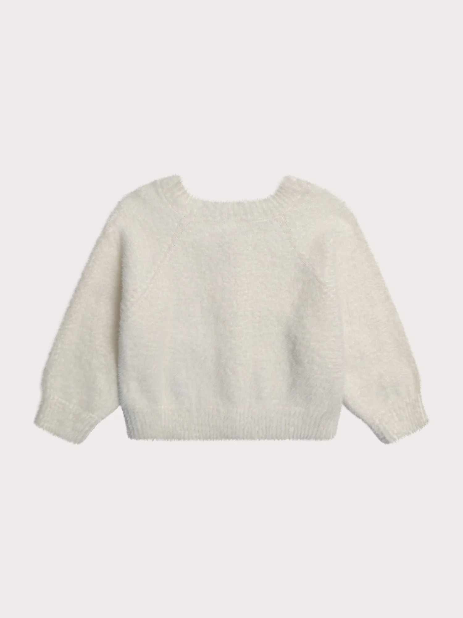 Cardigan Ecru in Maglia Piuma - Image 3