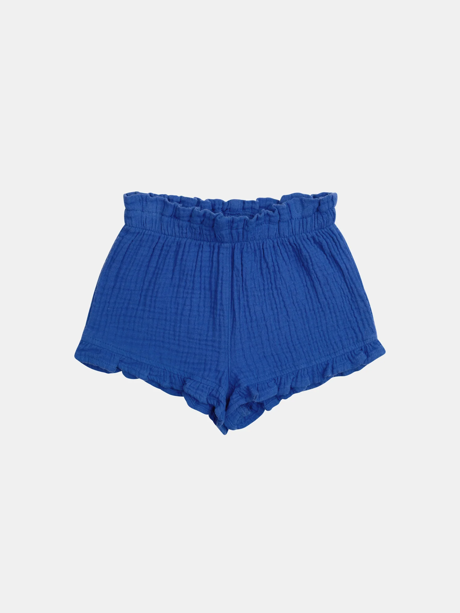 Completo Blu a Fiori e Pantaloni Corti Unici per Bambine - Image 7