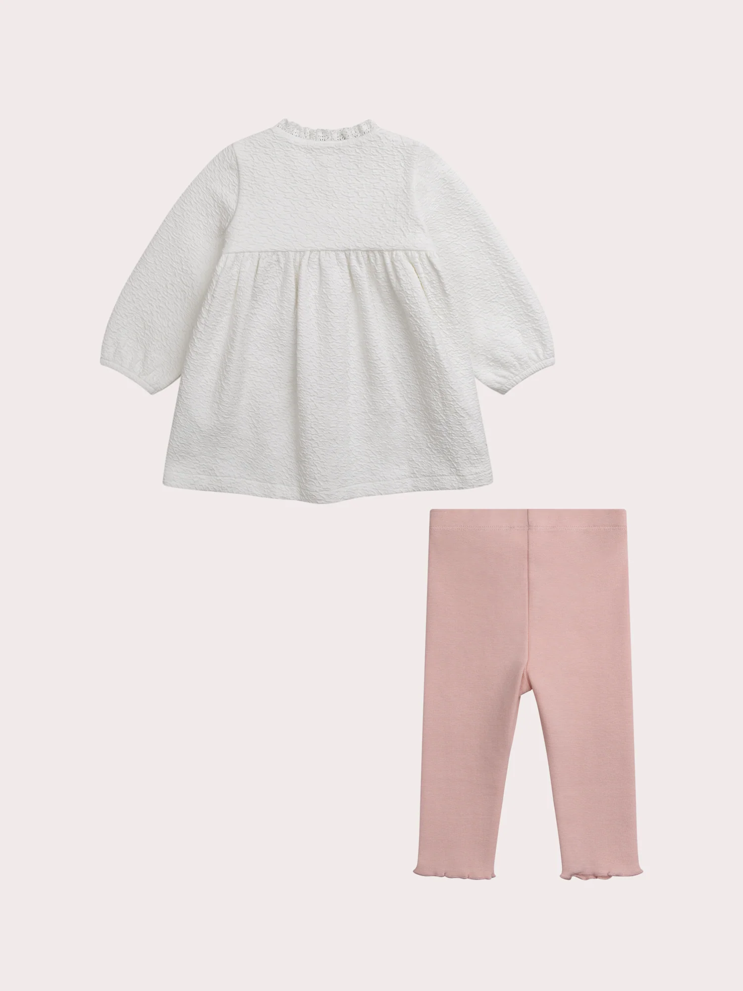 Completo nascita abito e leggings per ragazza - Image 9