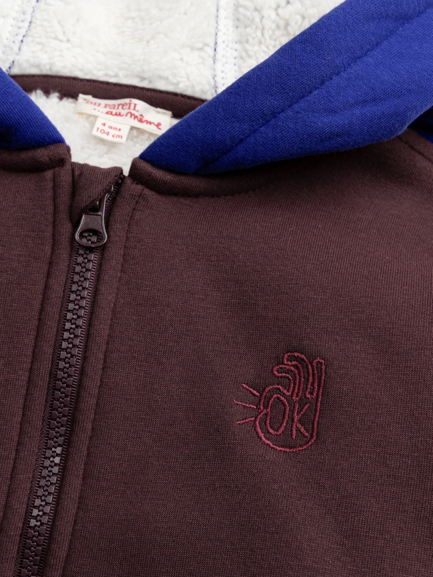 Gilet blu con zip per ragazzi - Image 3