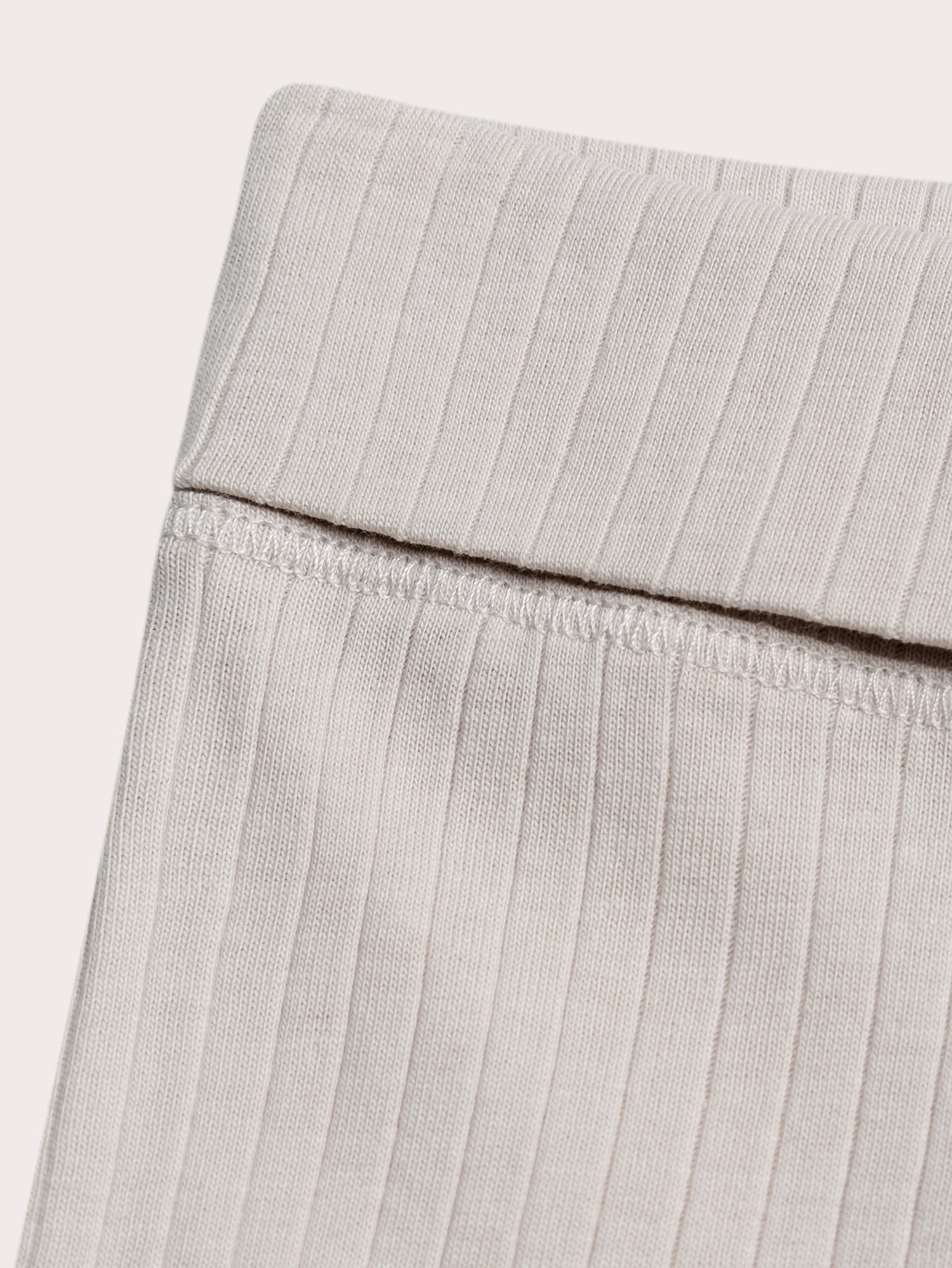 Legging beige a costine per neonati - Image 2
