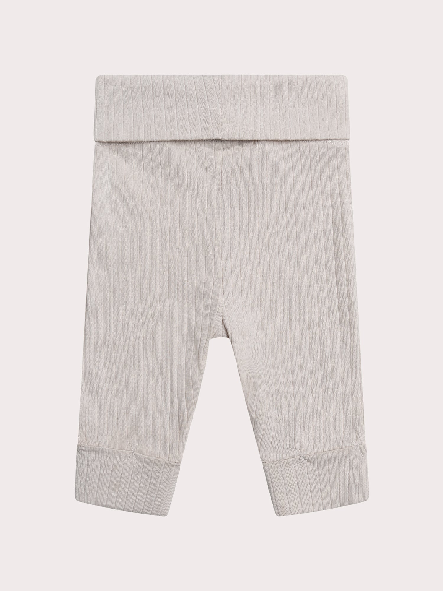 Legging beige a costine per neonati - Image 3
