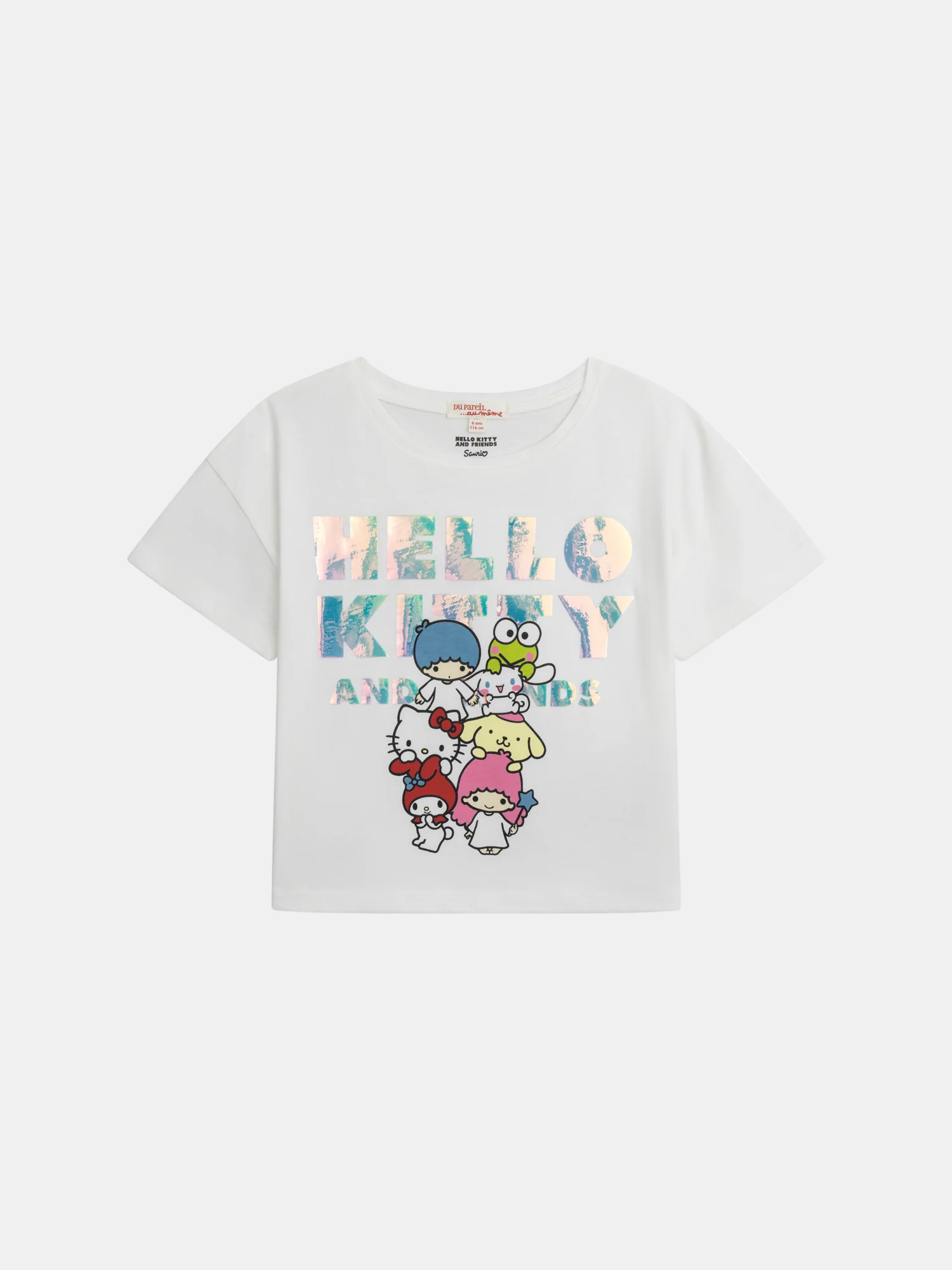 T-shirt bianca con Hello Kitty e amici - Image 4