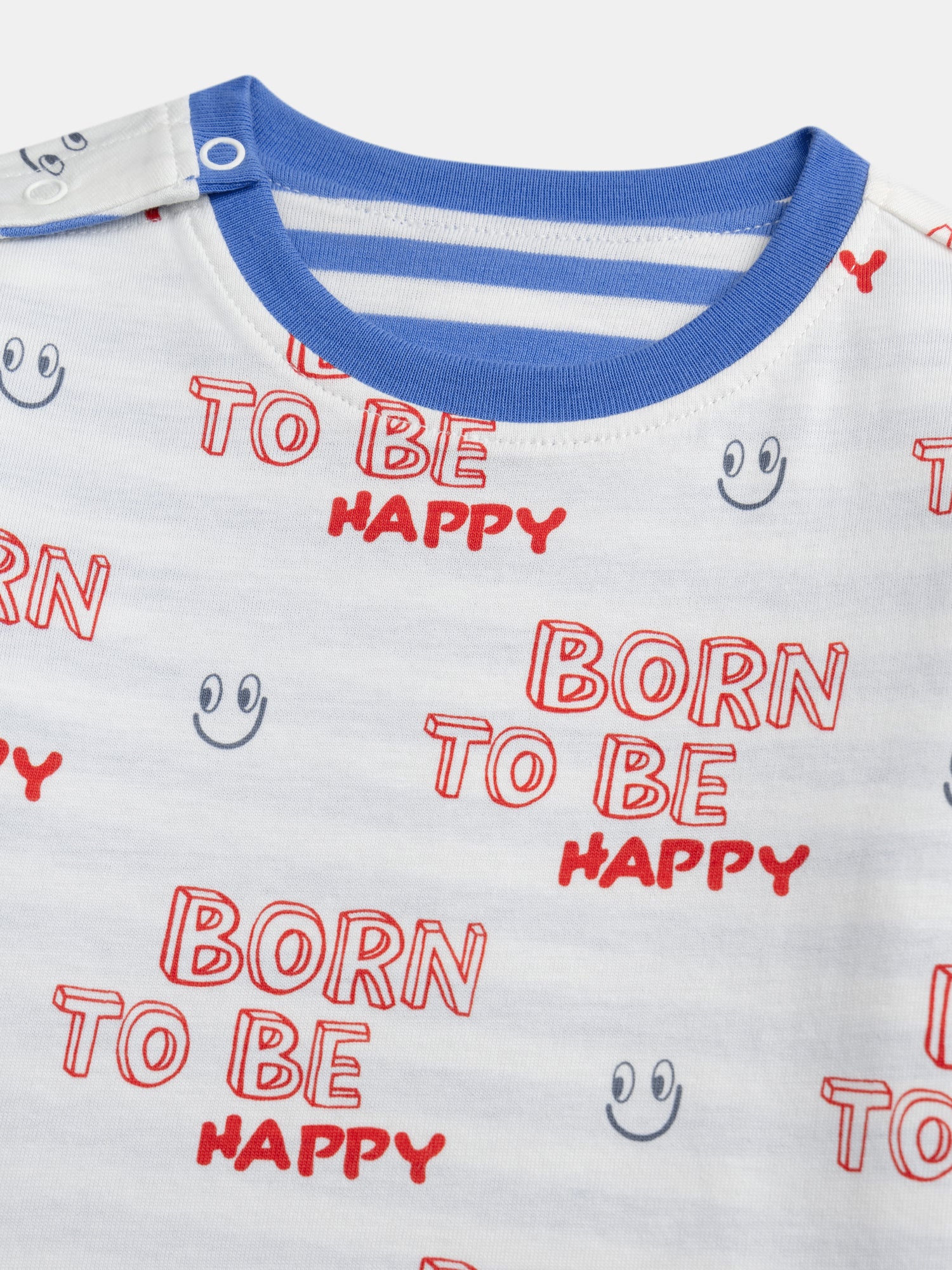 T-shirt reversibile con motivo « BORN TO BE HAPPY » per bambino - Image 4