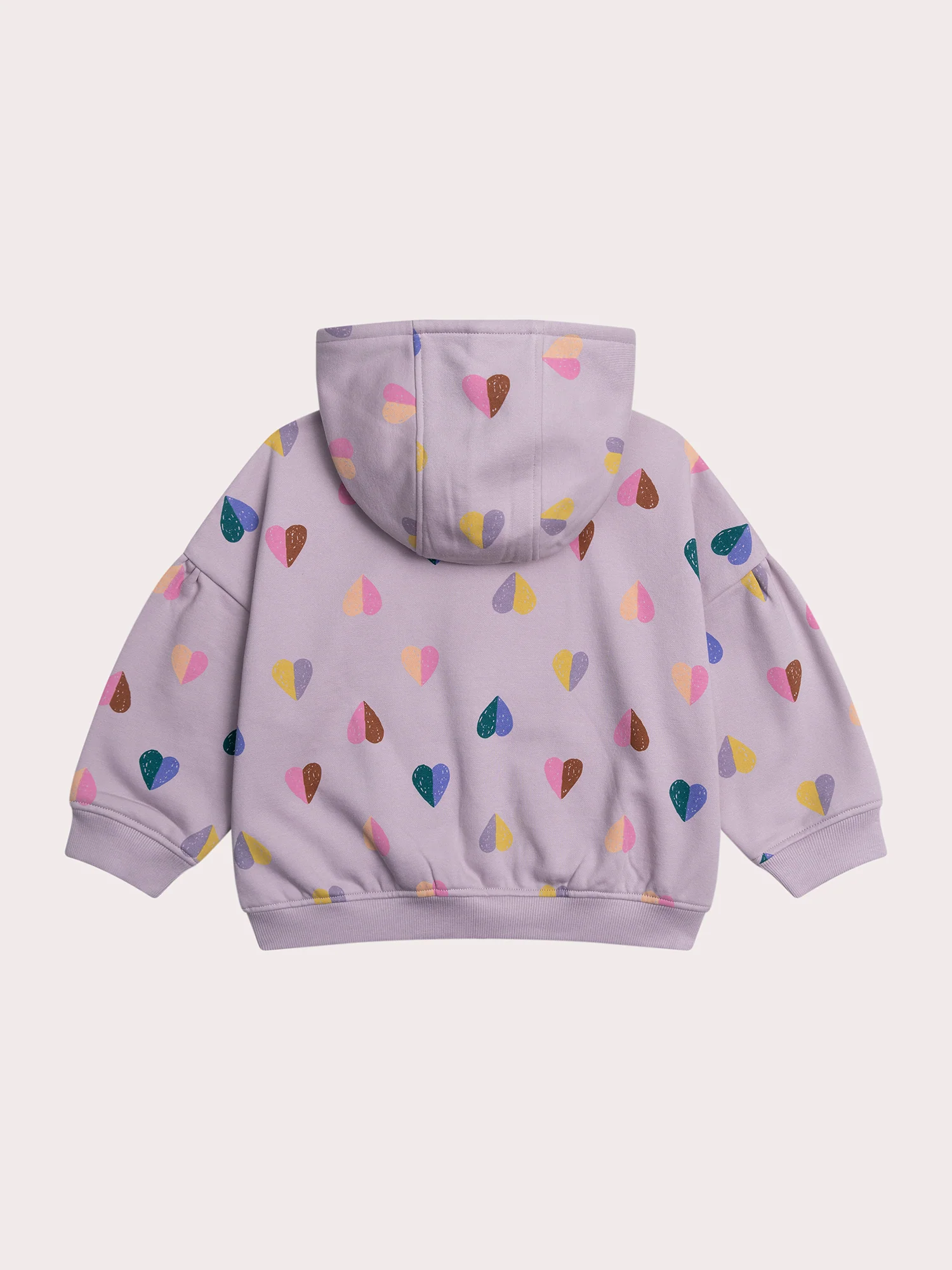 Maglione Viola con Stampa Cuori - Image 5