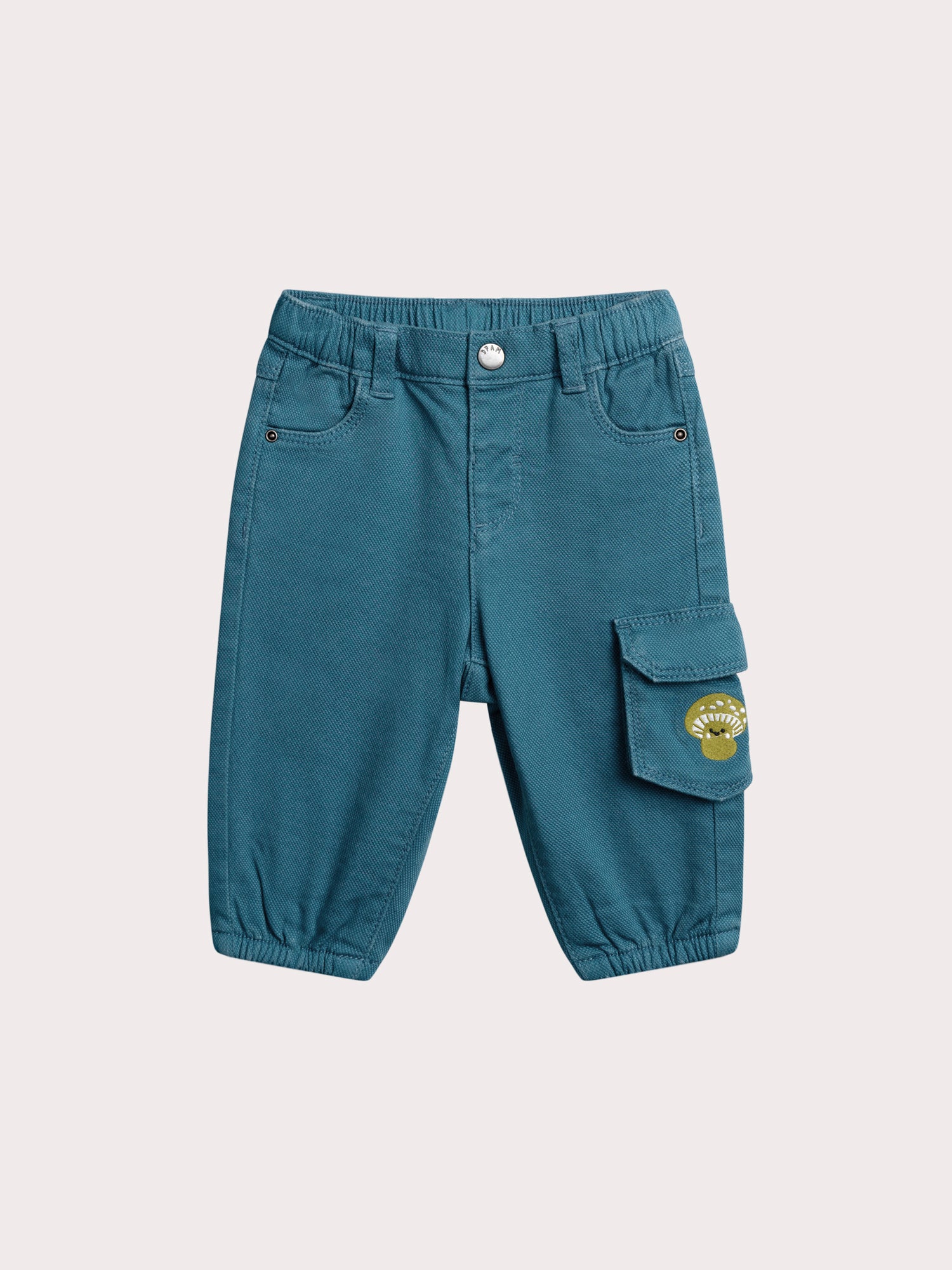 Pantaloni blu pavone per neonato bambino