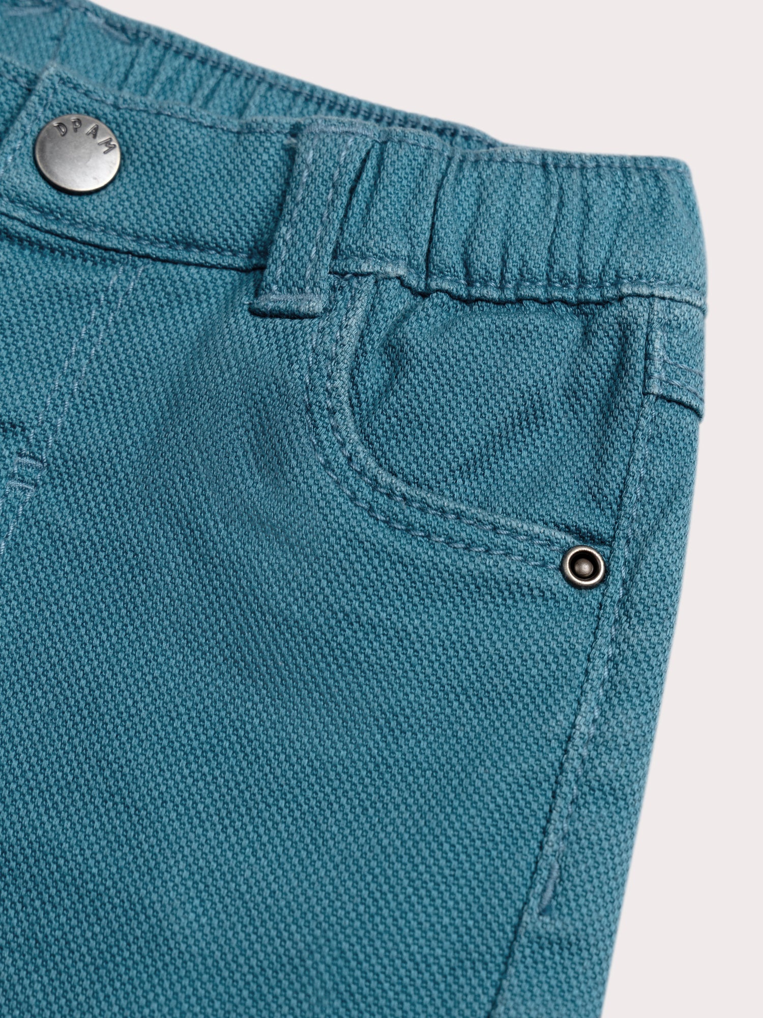 Pantaloni blu pavone per neonato bambino - Image 4