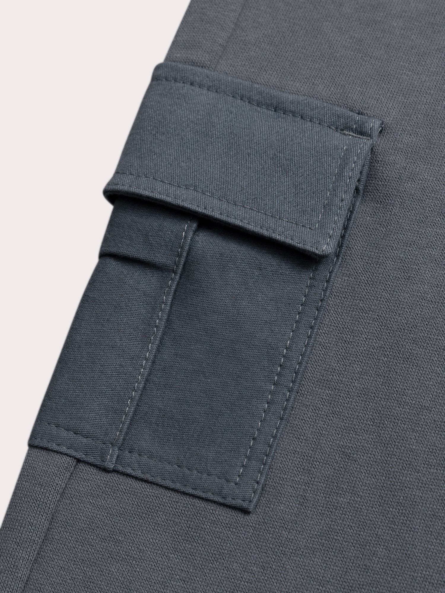 Pantaloni cargo in pile grigio scuro - Image 3
