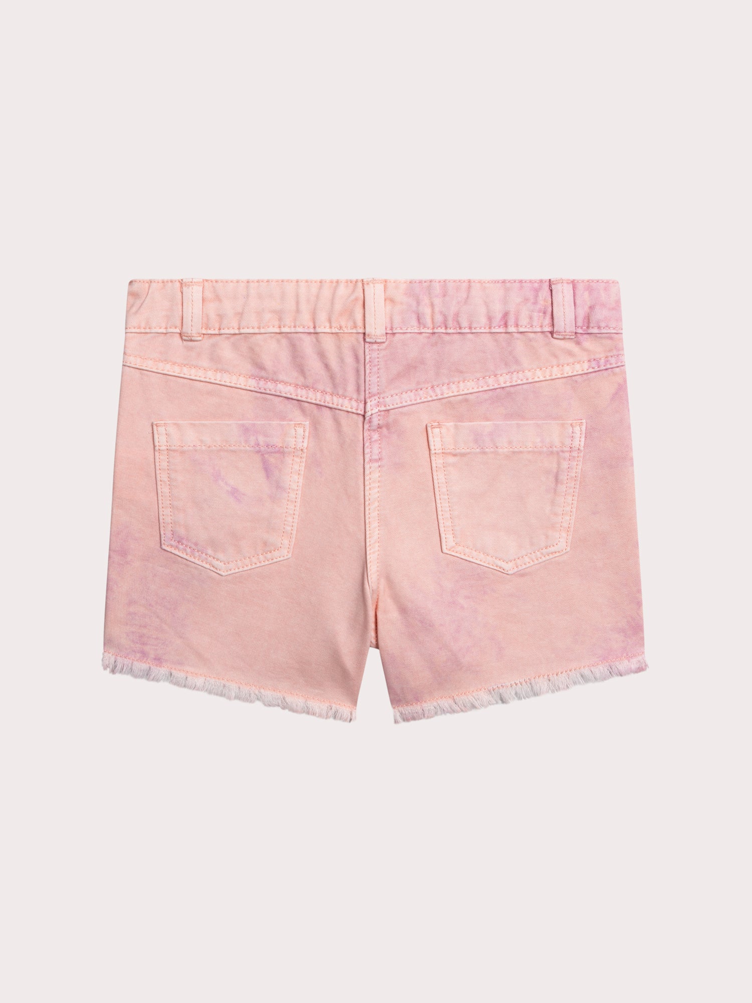 Pantaloni Corti Ecru e Rosa Tie-Dye - Image 5