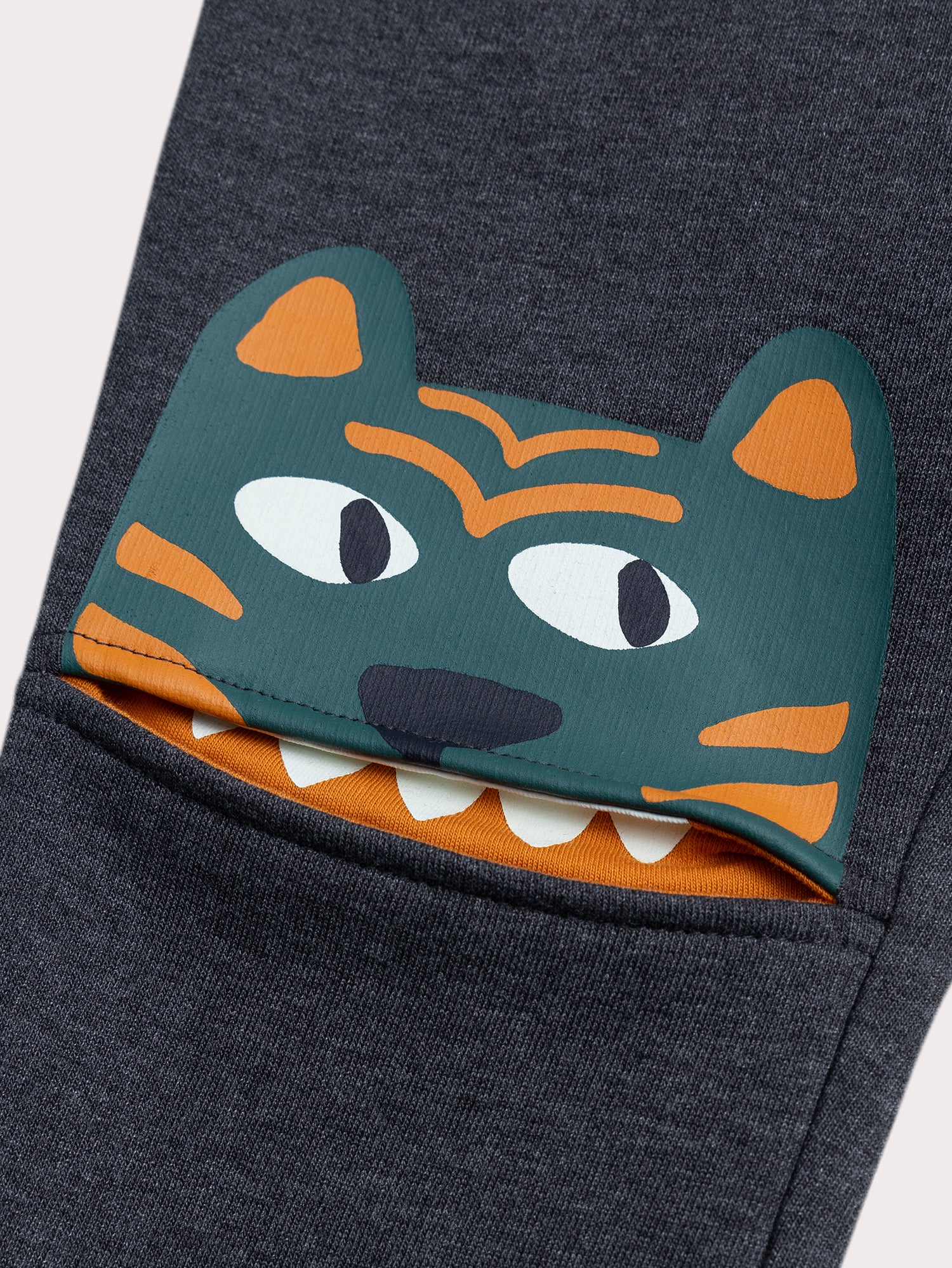 Pantaloni da Jogging Antracite con Animazione alle Ginocchia - Image 3