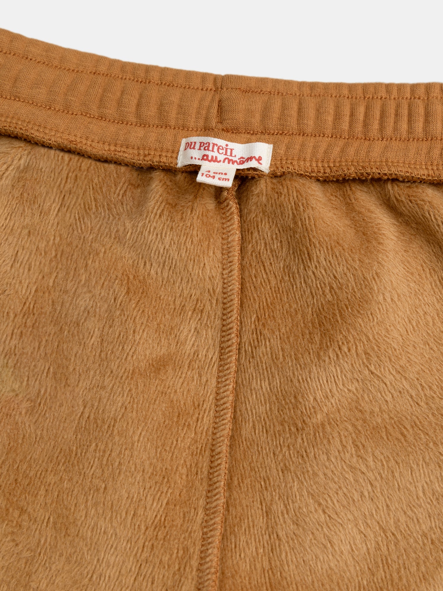 Pantaloni in felpa marroni foderati per bambini - Image 6