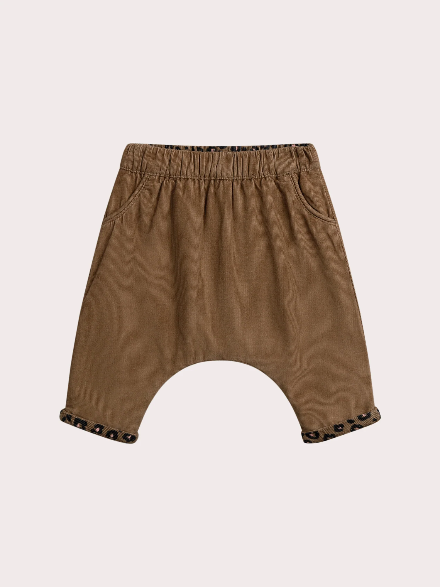 Pantaloni leopardati reversibili per bambina
