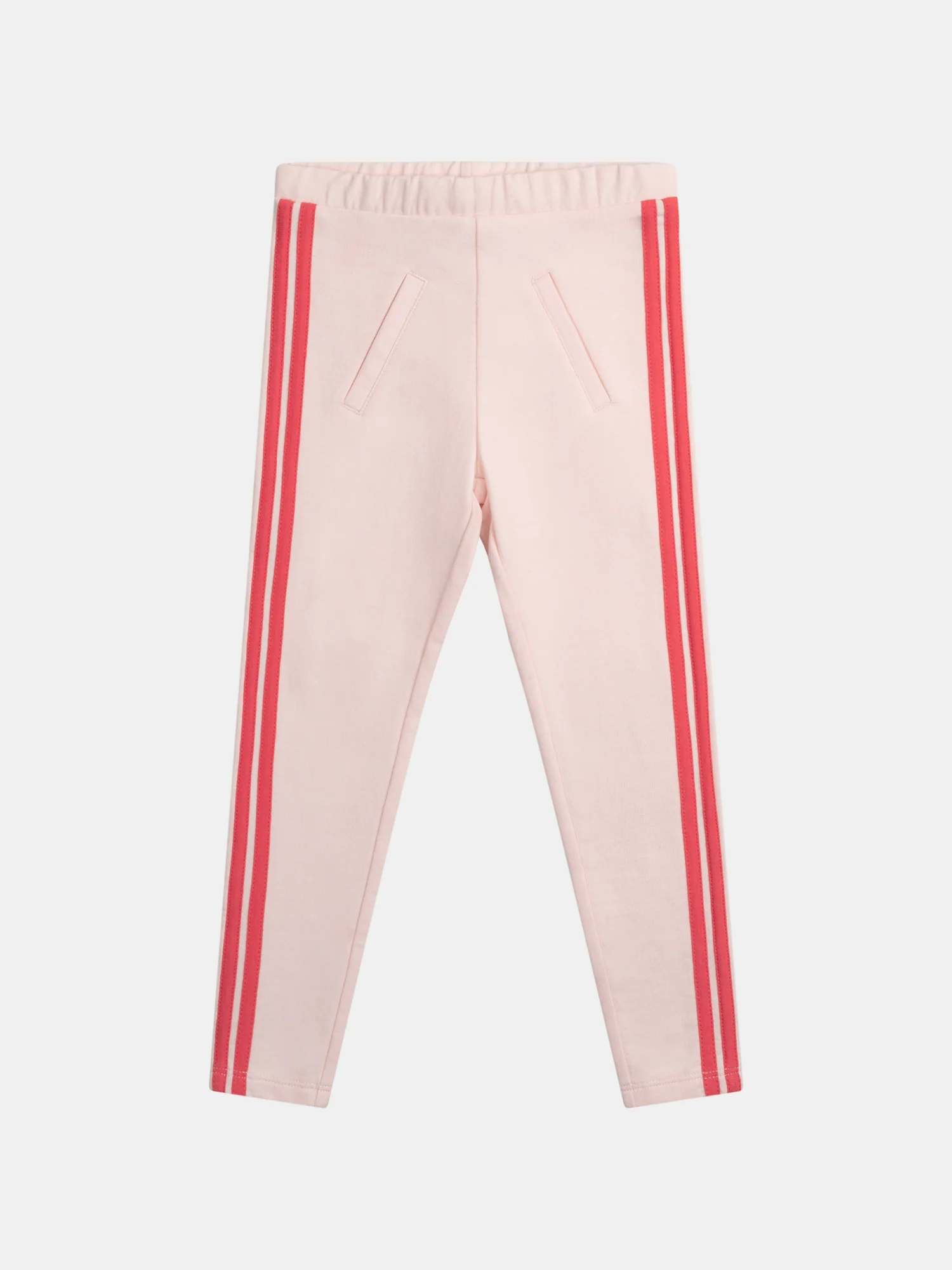 Pantaloni rosa con bande colorate per ragazze