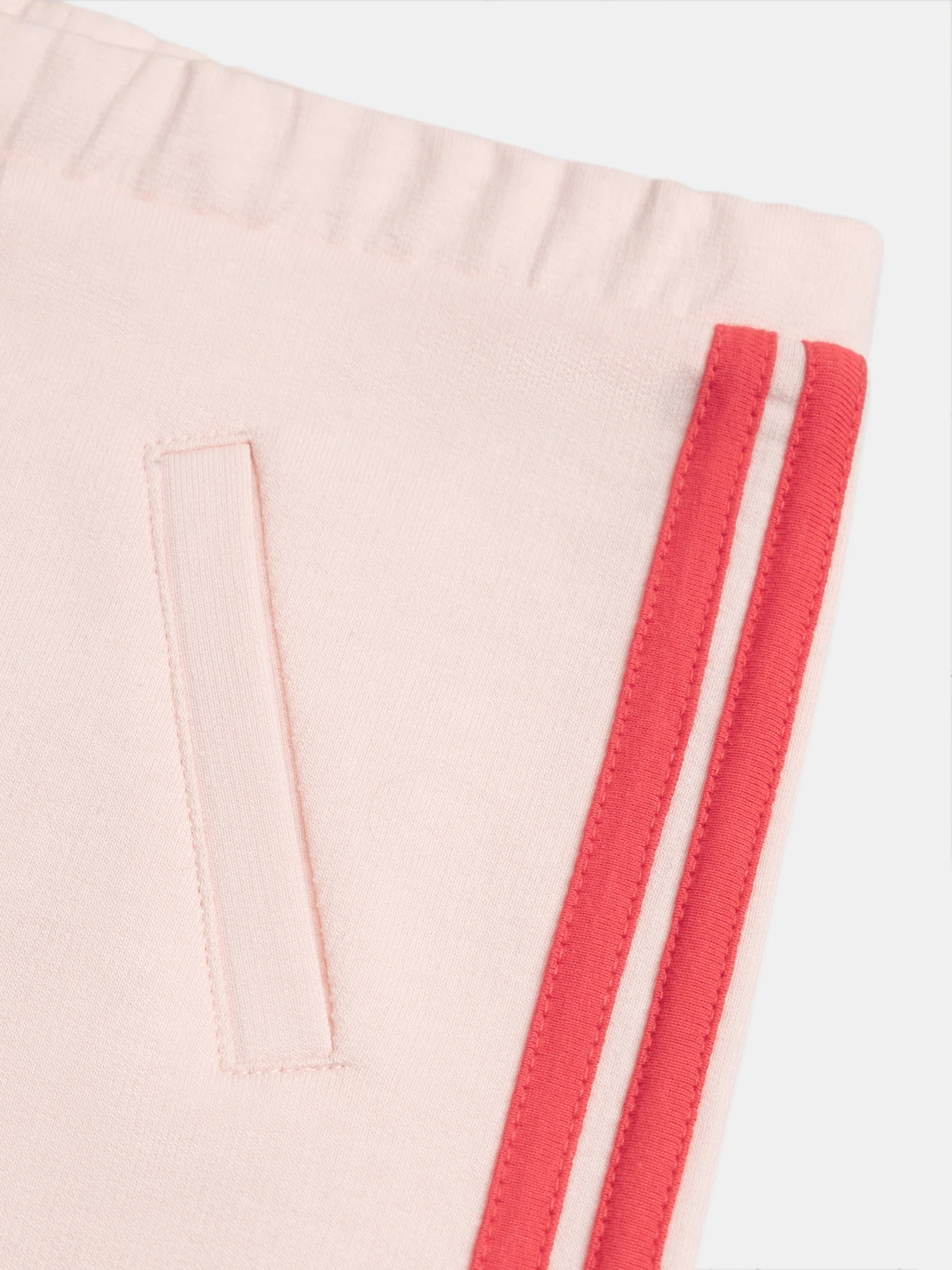 Pantaloni rosa con bande colorate per ragazze - Image 2