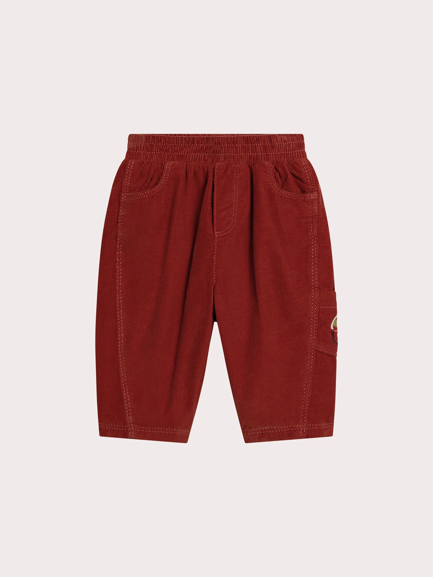 Pantaloni rossi a zebrato per bambini ragazzi