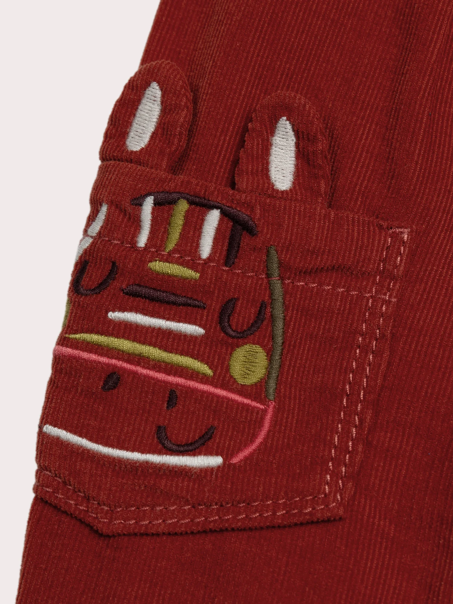 Pantaloni rossi a zebrato per bambini ragazzi - Image 4