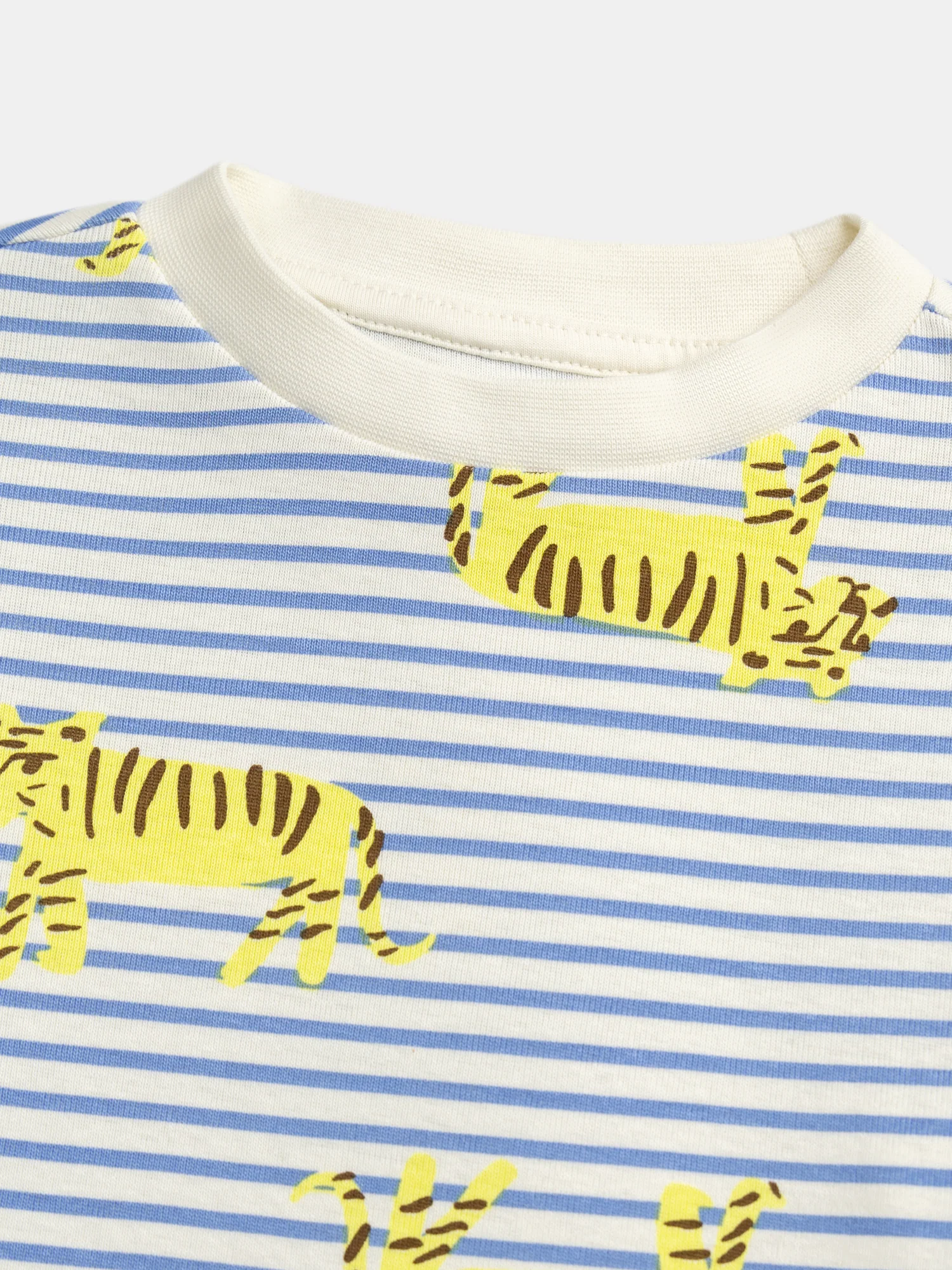 Pigiama a righe con stampa integrale di tigre per bambino - Image 6