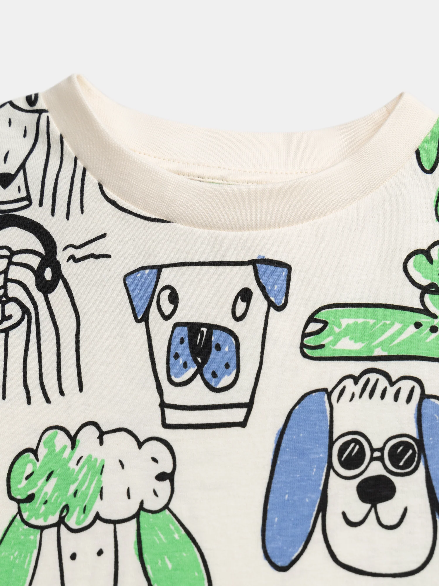 Pigiama Corto Stampato "Ritratti di Cani" per Bambino - Image 6