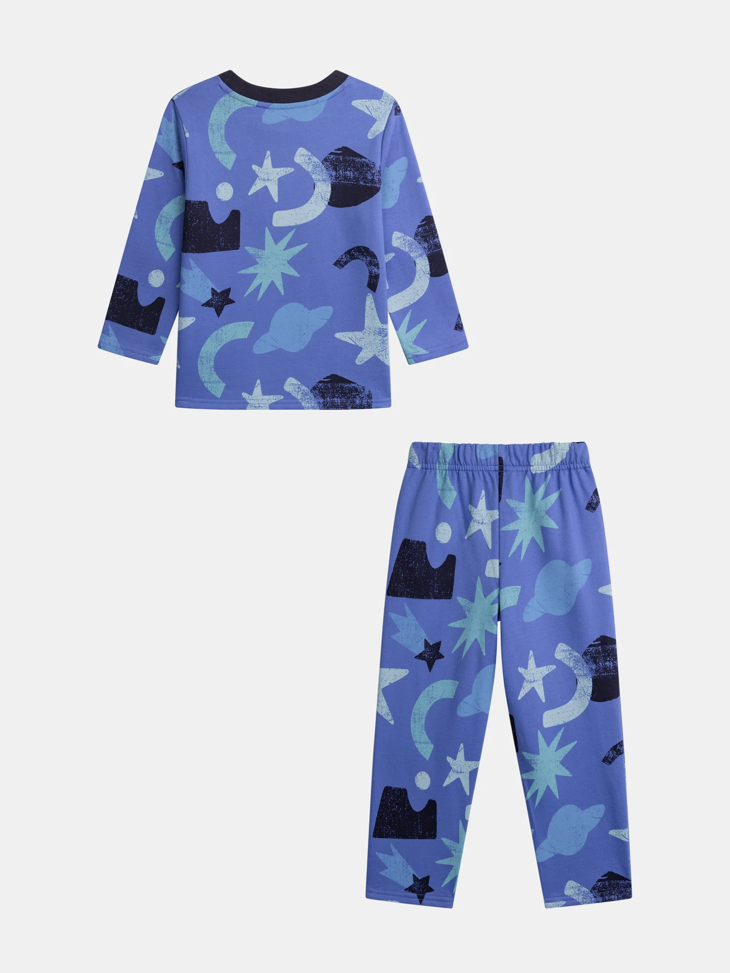 Pigiama Fosforescente Blu Nattier Stampato Galassia per Ragazzi - Image 3