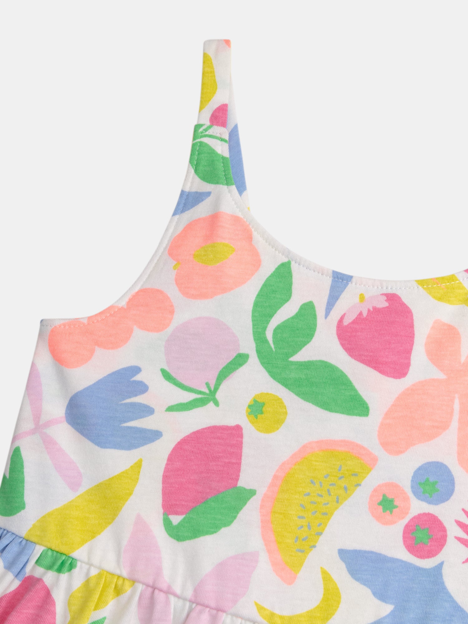 Robe à bretelles imprimé fruits multicolores pour fille - Image 2
