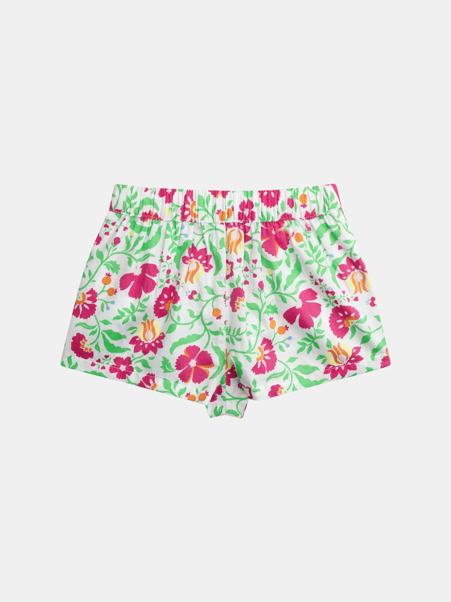 Set di blusa ricamata e pantaloni corti floreali per bambina - Image 7