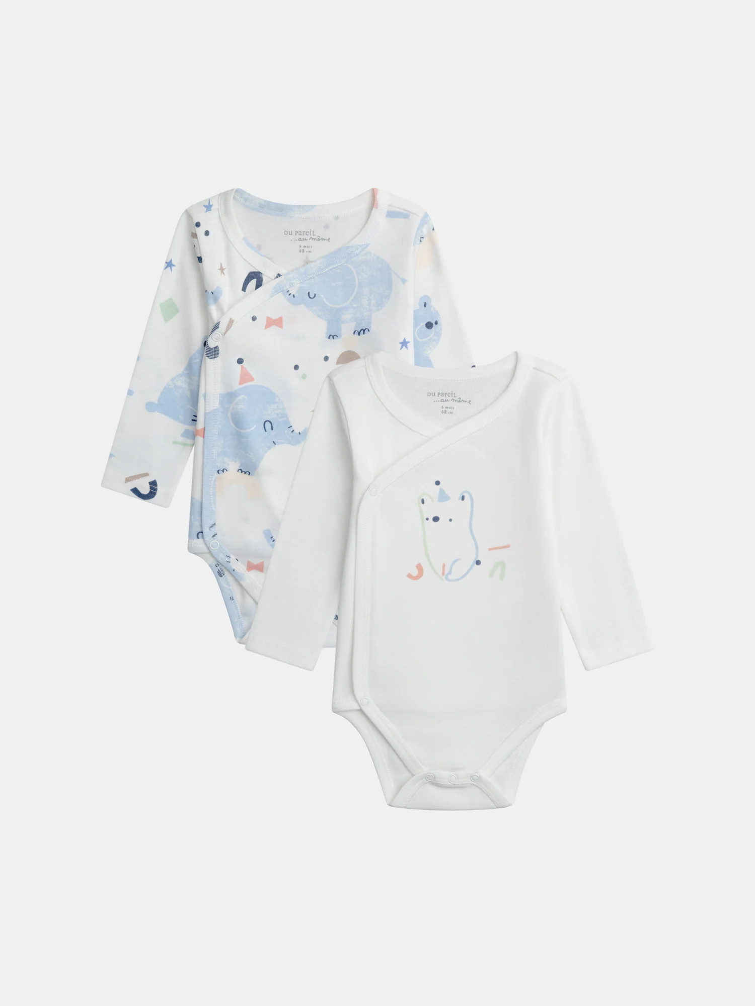 Set di 2 body con motivo orso per bambino