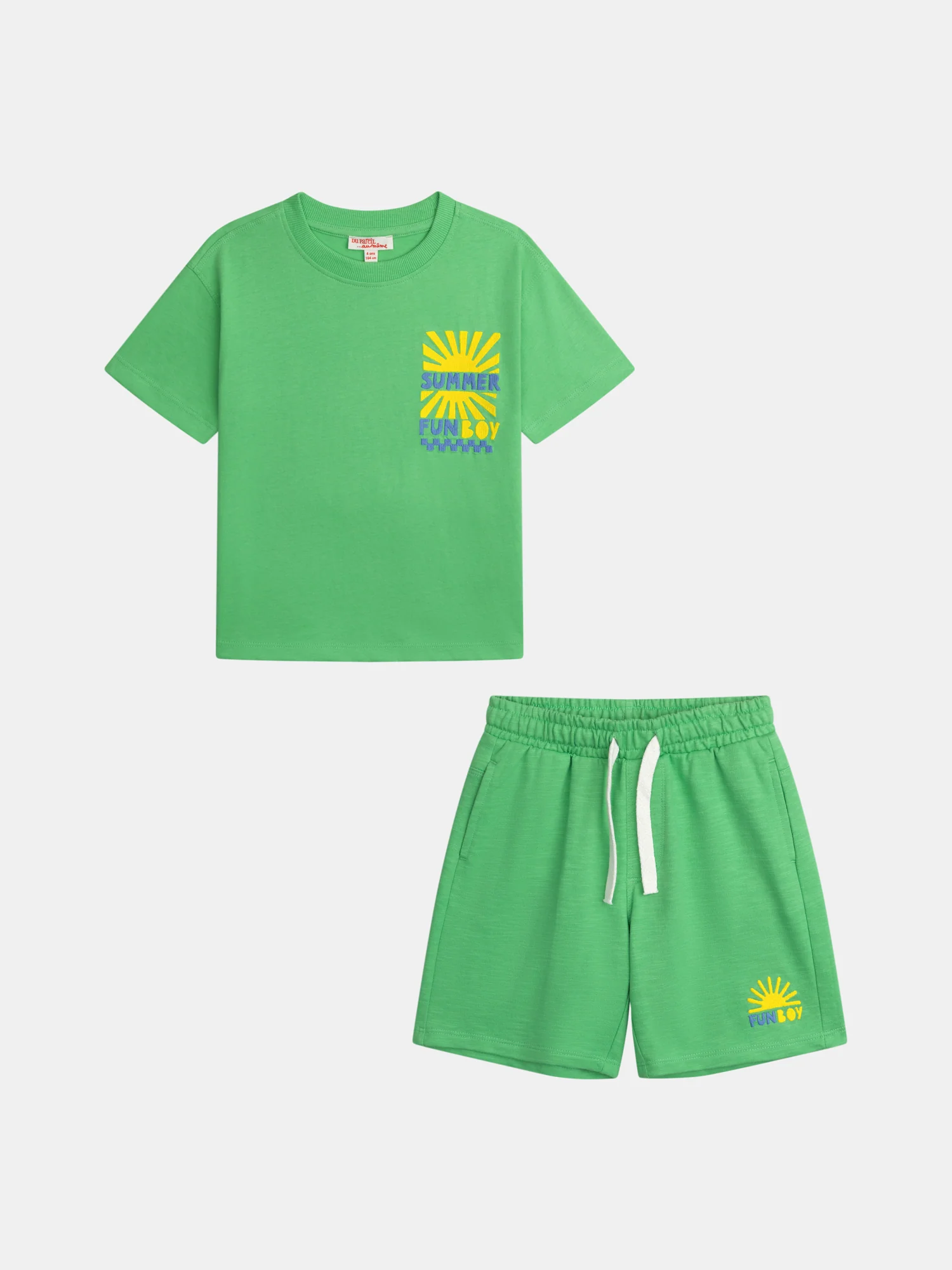 Set verde con animazione del sole per ragazzi