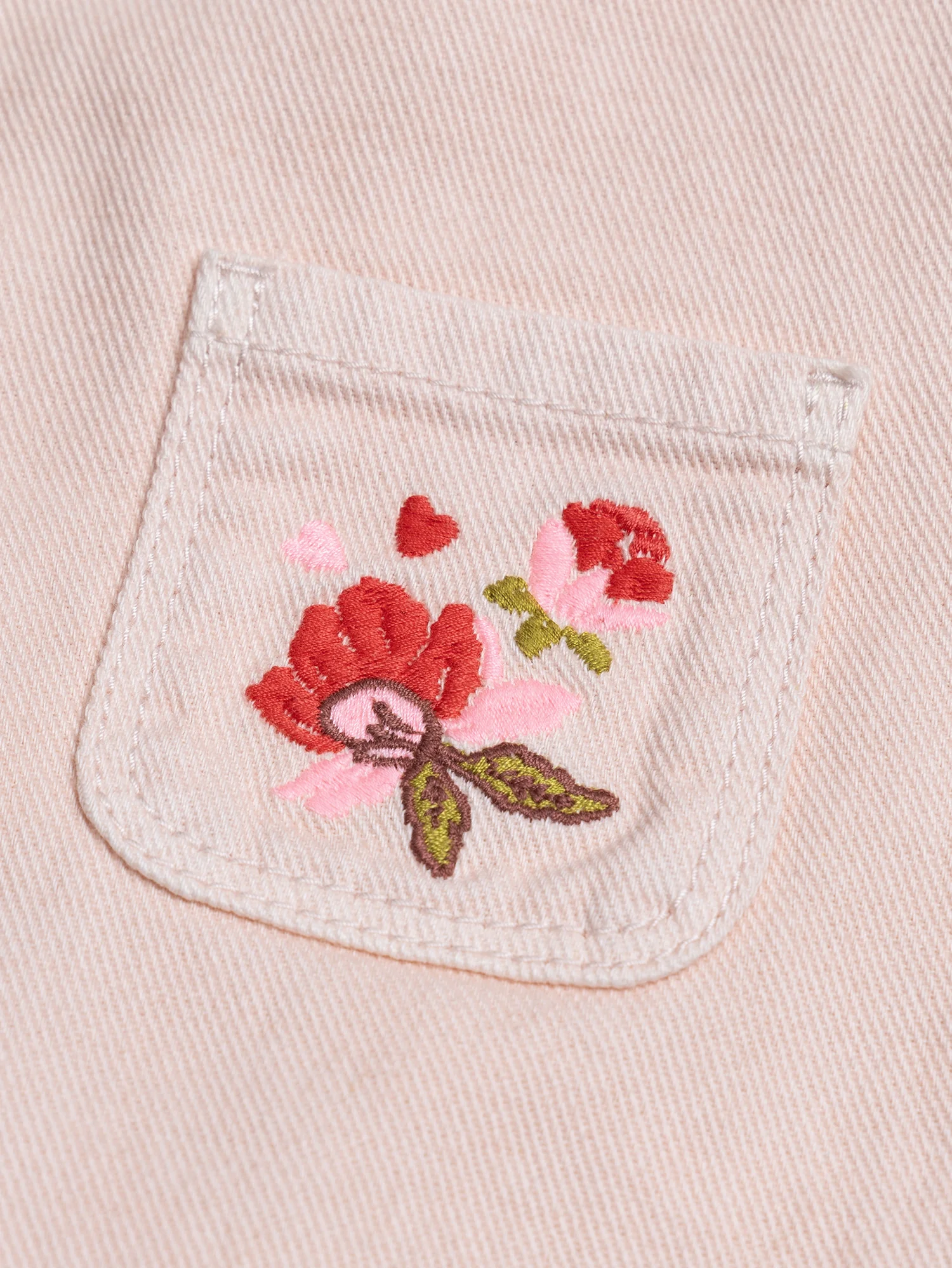 Shorts Rosa Pallido in Twill - Image 3
