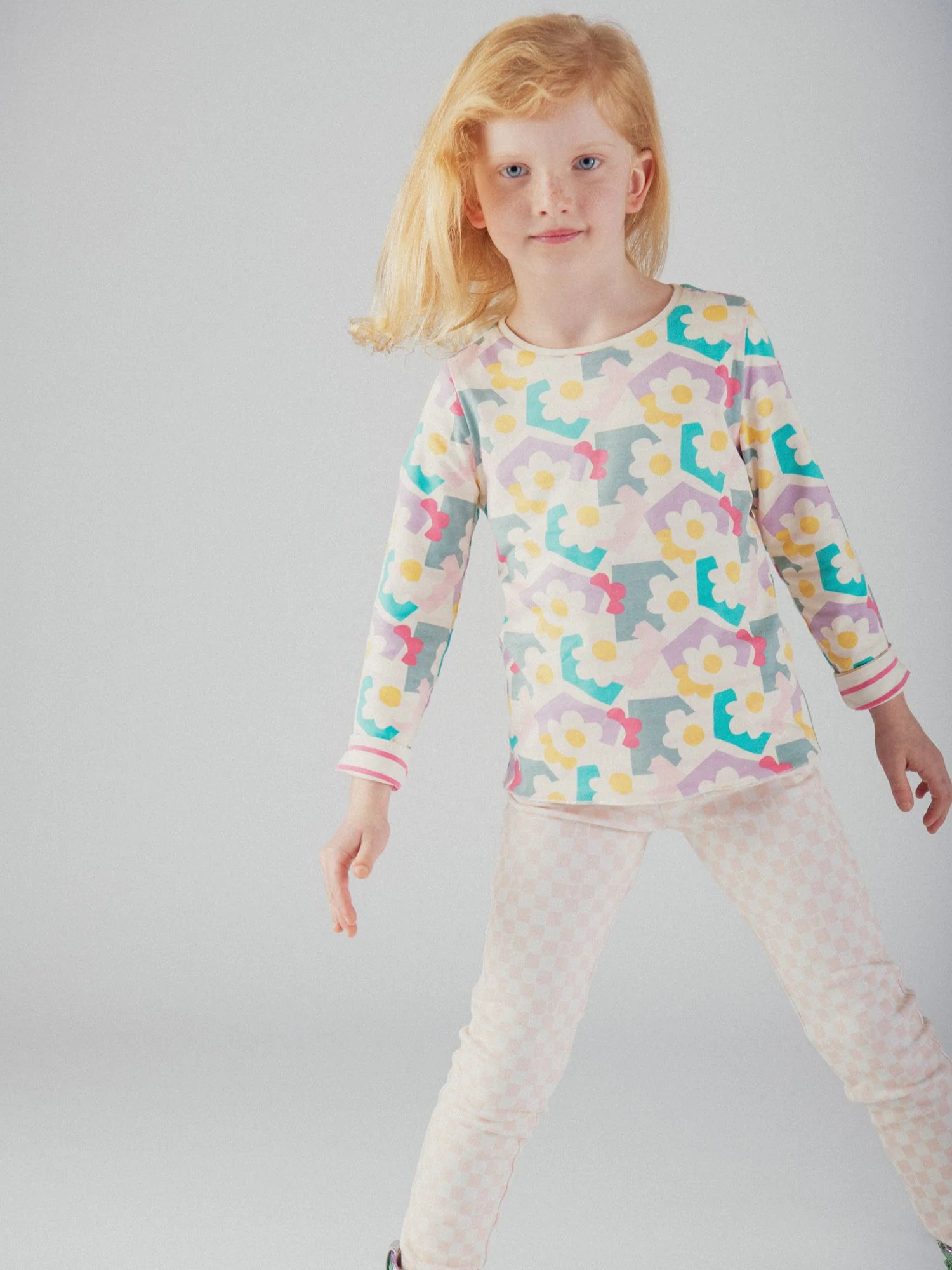 T-shirt a maniche lunghe reversibile per ragazze - Image 10
