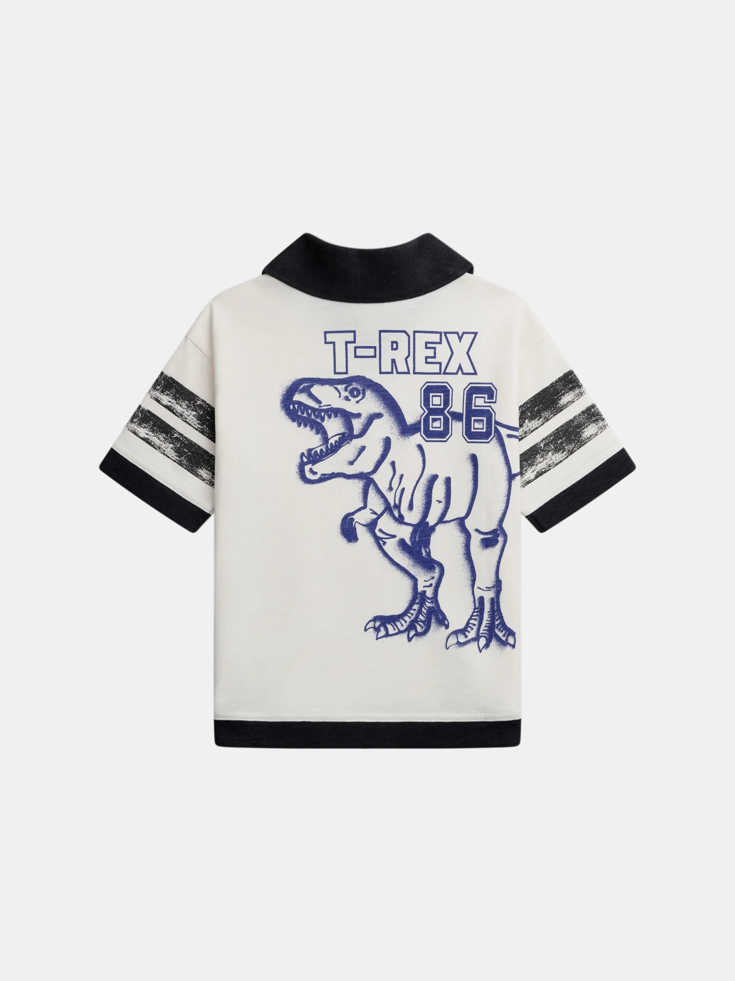 T-shirt beige con animazione T-Rex per ragazzi - Image 5