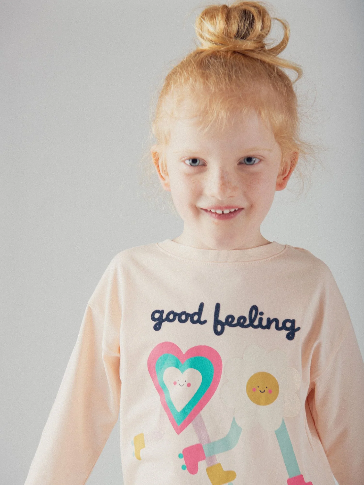 T-shirt a Maniche Lunghe Good Feeling per Ragazze - Image 4