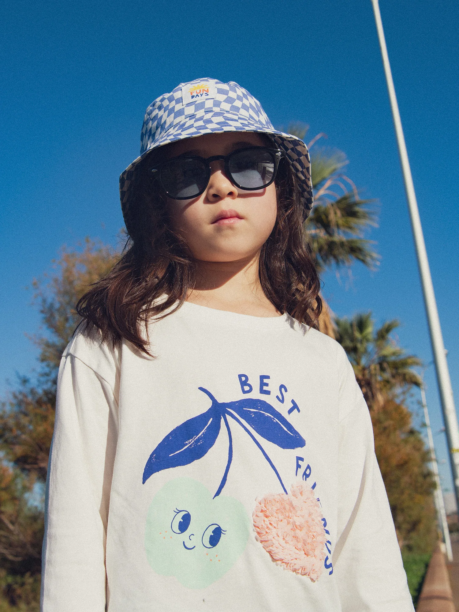 T-Shirt a Maniche Lungo con Animazione di Ciliegie per Ragazze - Image 2